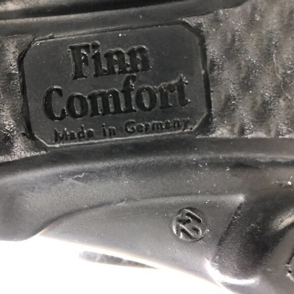 FINN COMFORT Pattaya Black Leather Sandals Sz 42EU / M 9-9.5 / W 11-11.5 - Picture 11 of 13